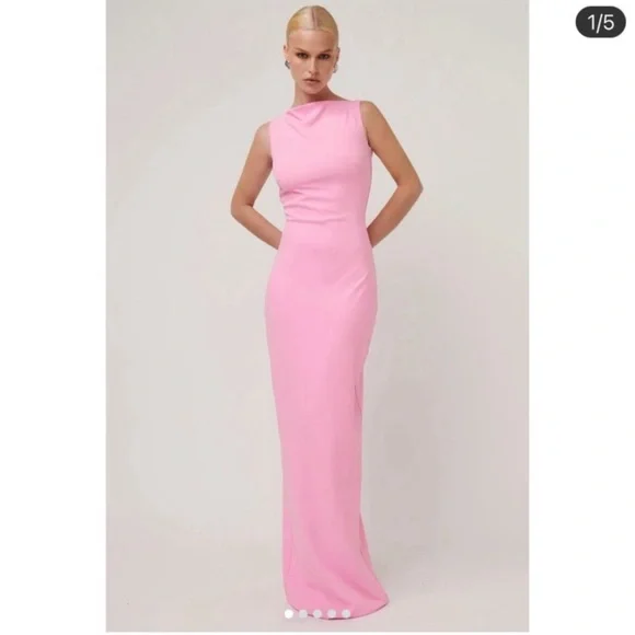 fairy floss dress Third Form Satin Cross Over Gather Dress - Fairy Floss main image 0